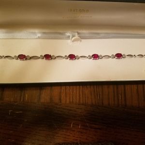 7 inches Ruby stones bracelet